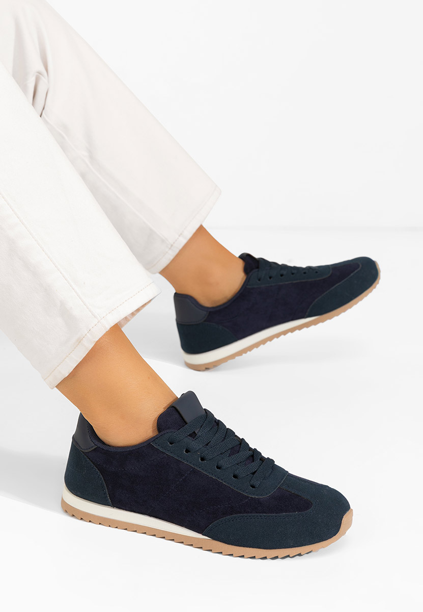 Granatowe sneakersy damskie Crinea