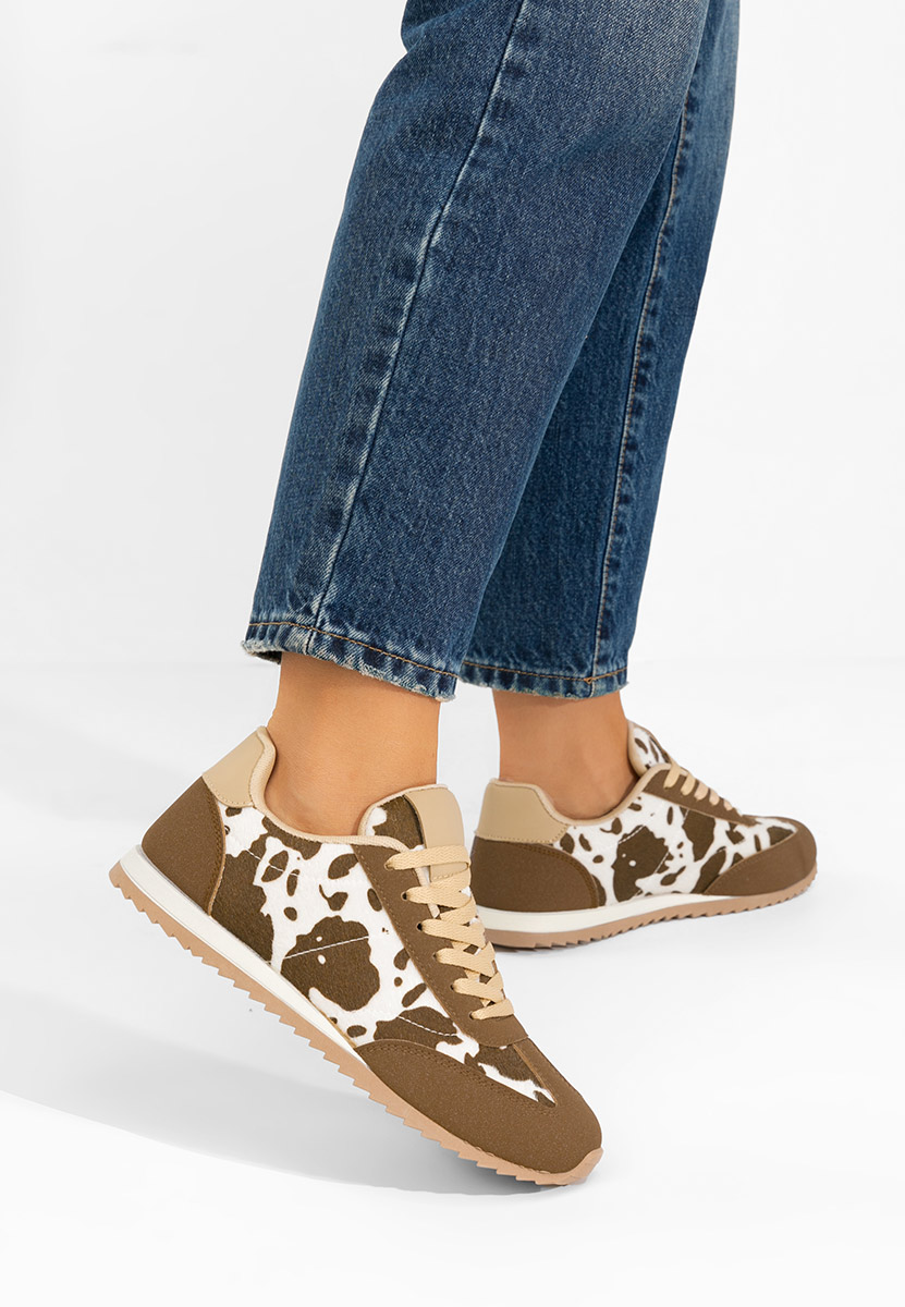 Wężowe sneakersy damskie Crinea