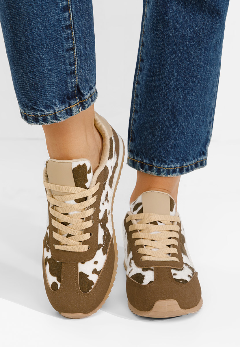 Wężowe sneakersy damskie Crinea