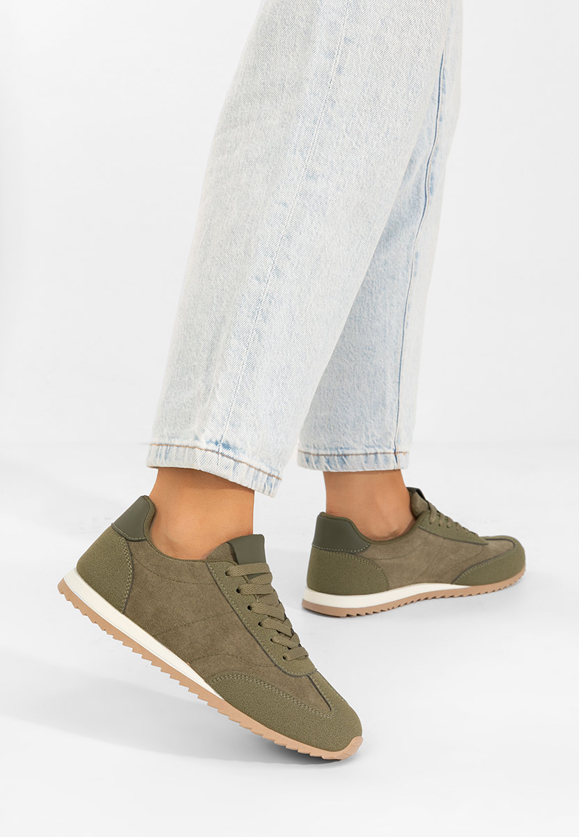 Zielone sneakersy damskie Crinea