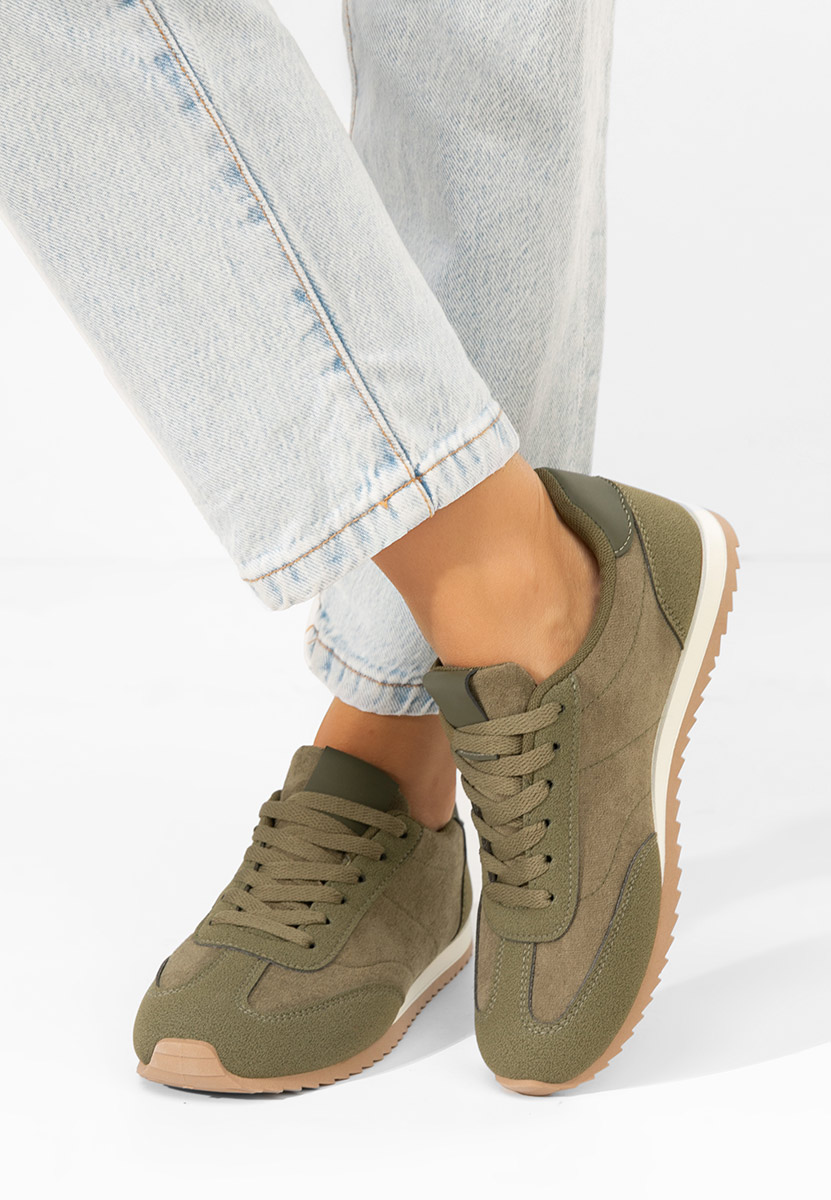 Zielone sneakersy damskie Crinea