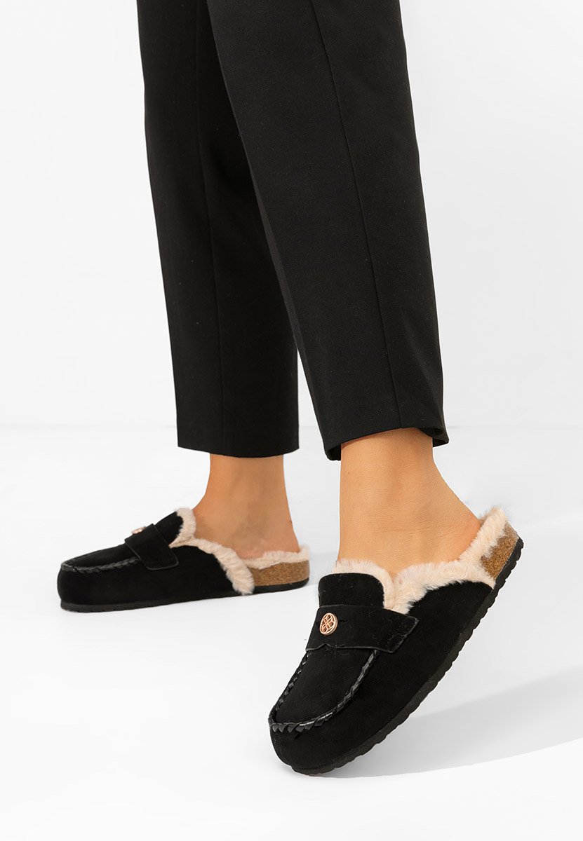 Czarne drewniaki Mirania