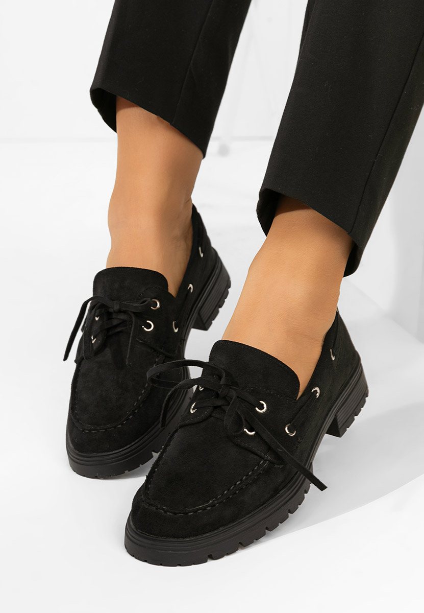 Czarne półbuty damskie Valoria Czarne półbuty damskie Valoria