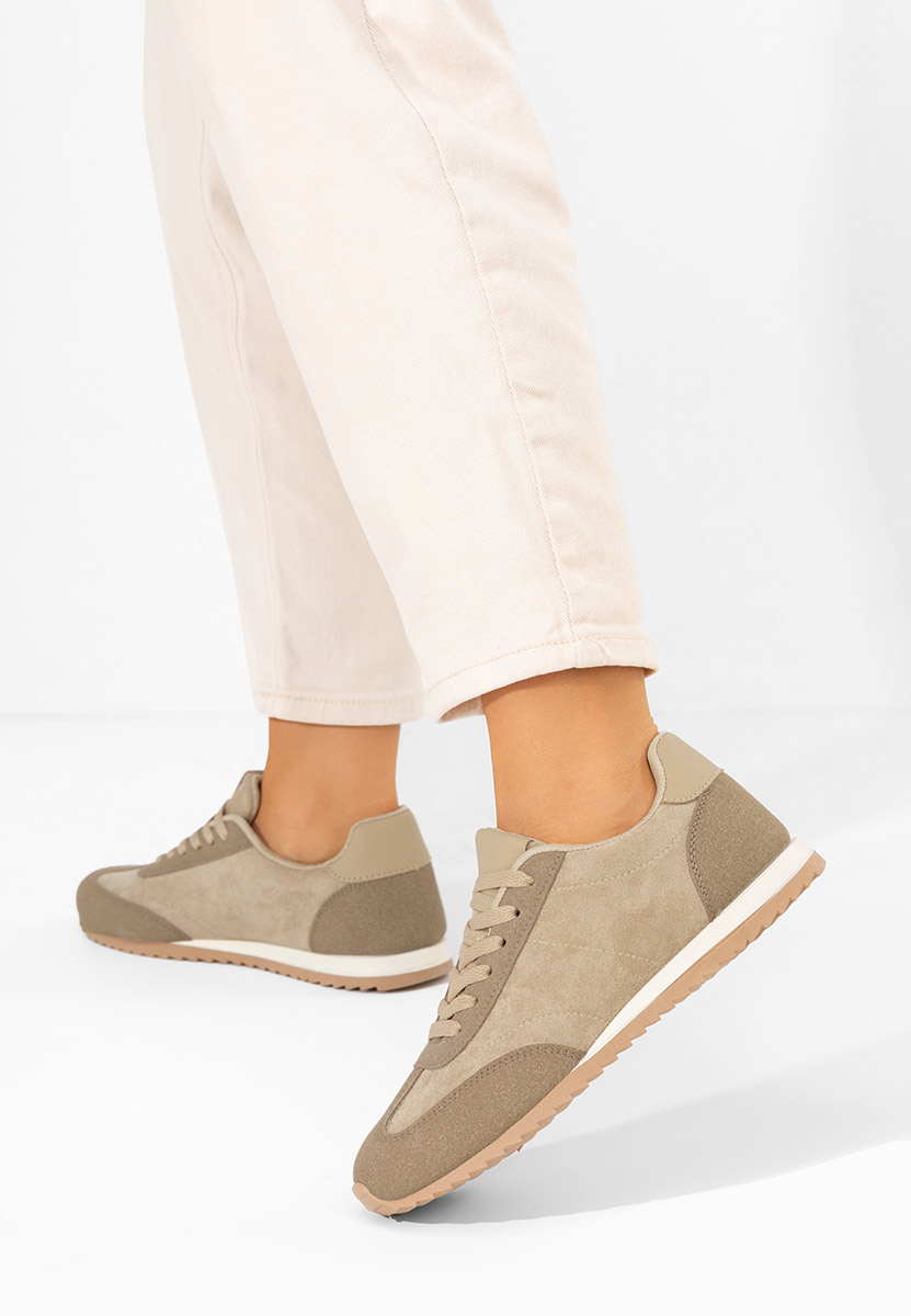 Khaki sneakersy damskie Crinea