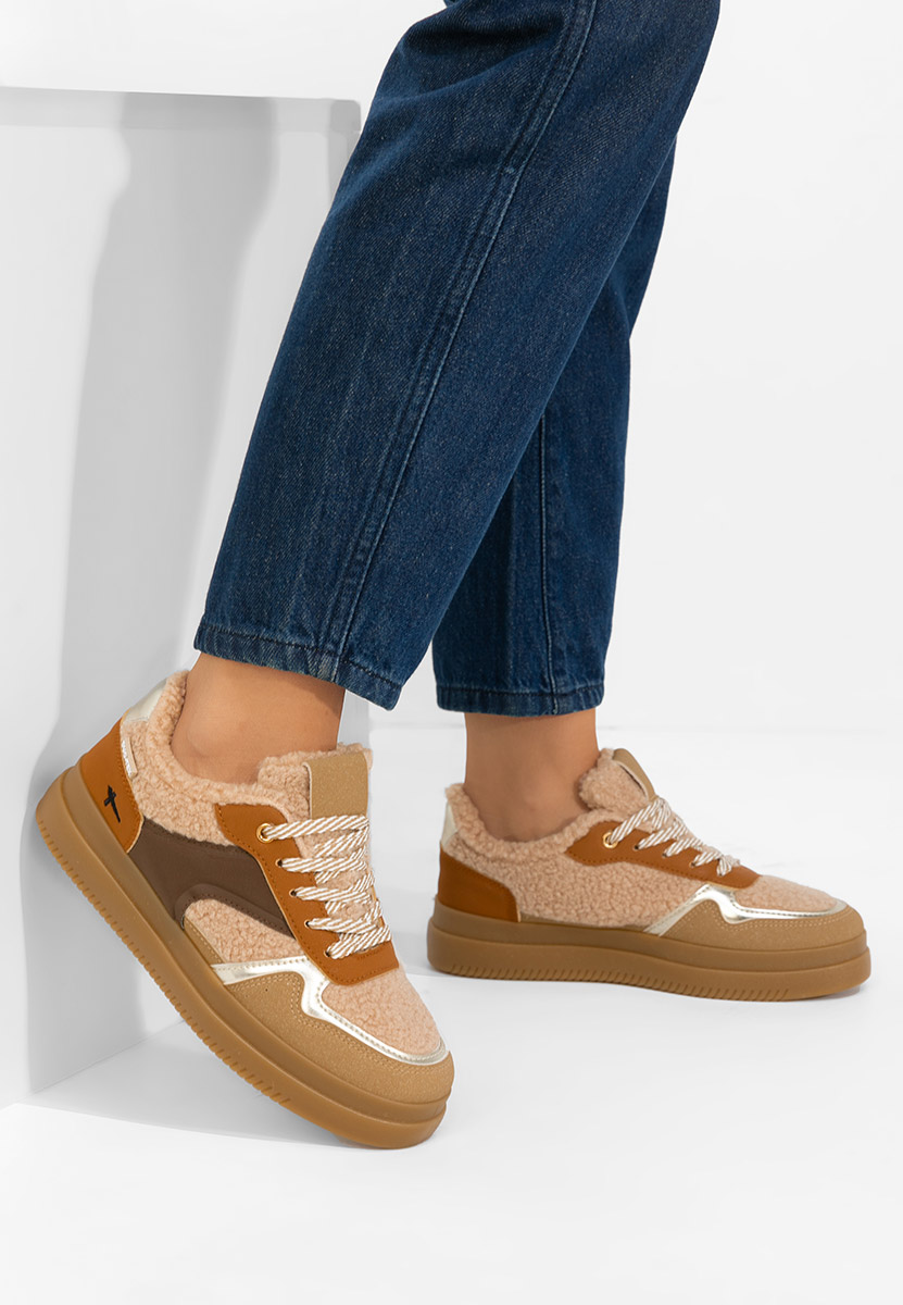 Khaki sneakersy damskie Maisie