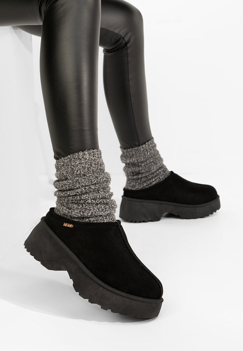 Czarne drewniaki Veyra Czarne drewniaki Veyra