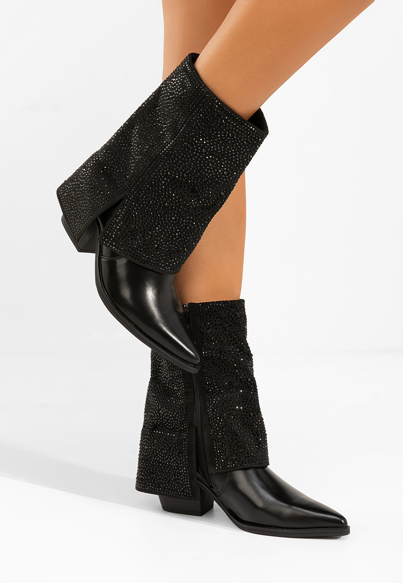 Czarne kozaki damskie Zafira