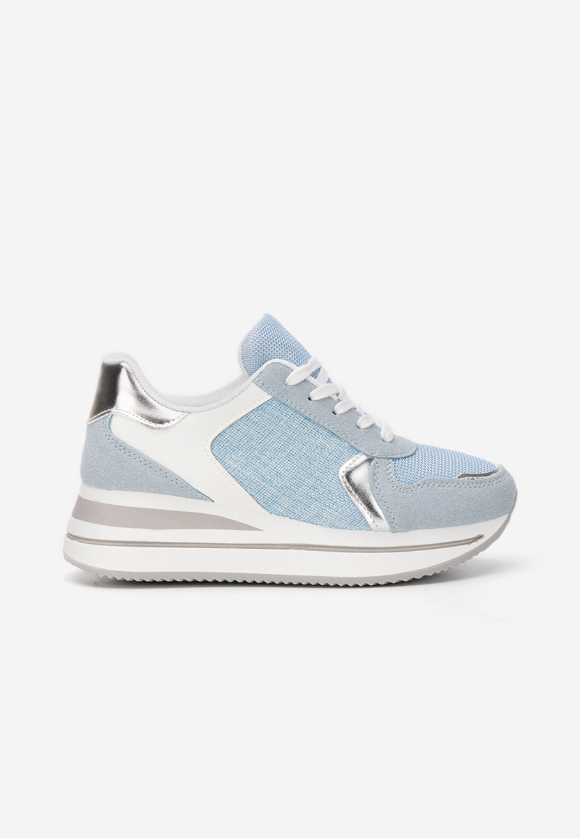 Niebieskie sneakersy na platformie Sidnei