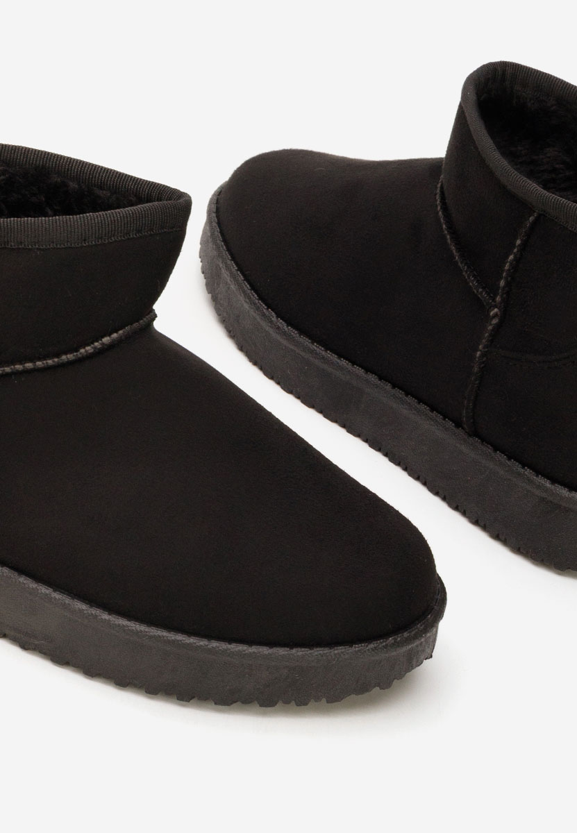 Czarne botki damskie ocieplane Andora V2