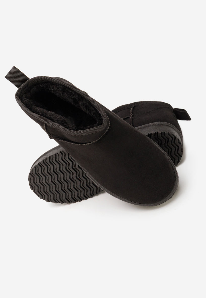 Czarne botki damskie ocieplane Andora V2