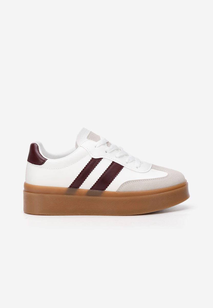 Bordowe sneakersy damskie Baryba