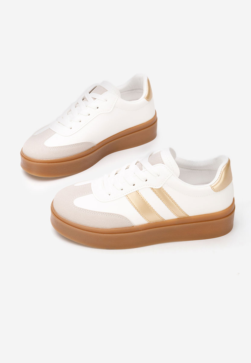 Złote sneakersy damskie Baryba