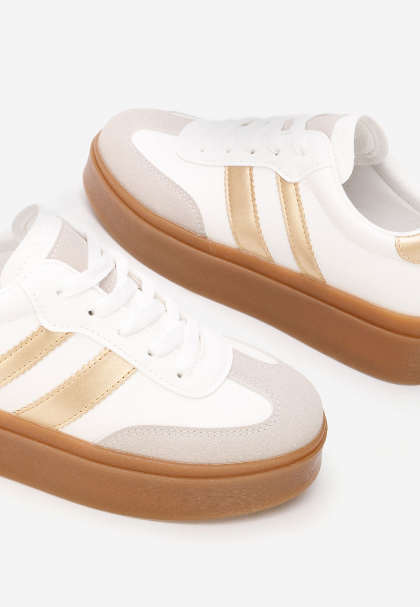 Złote sneakersy damskie Baryba