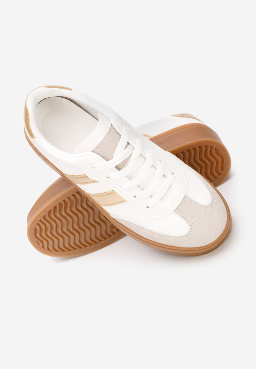 Złote sneakersy damskie Baryba