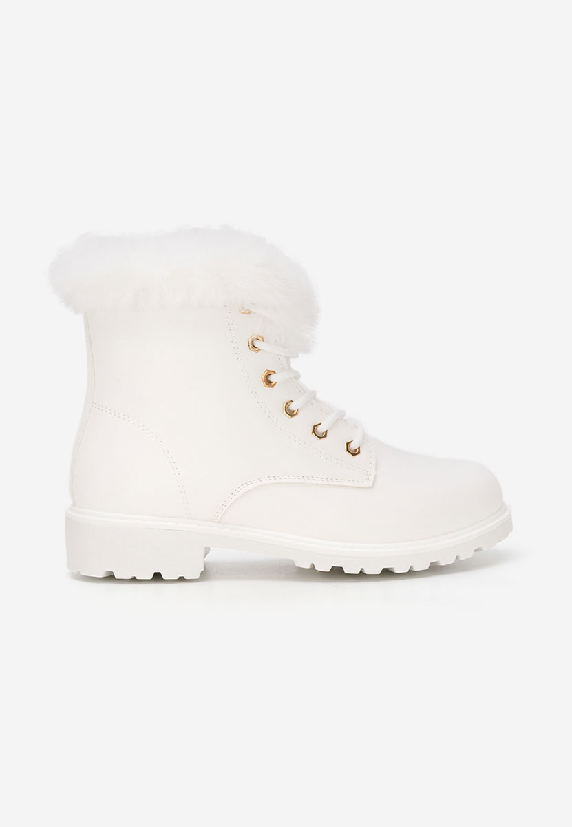 Białe trapery damskie Ruxi