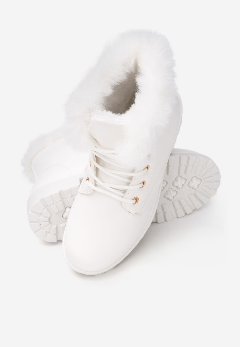 Białe trapery damskie Ruxi