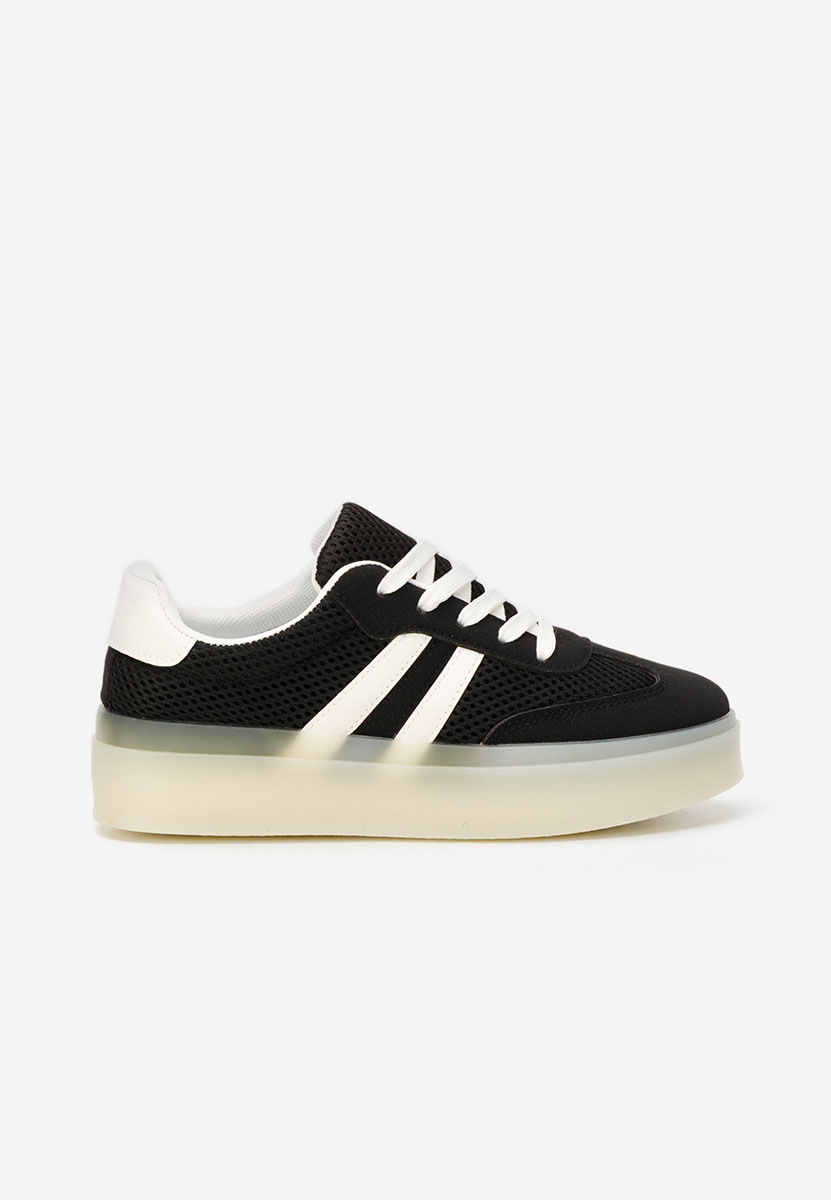 Czarne sneakersy damskie Udinea