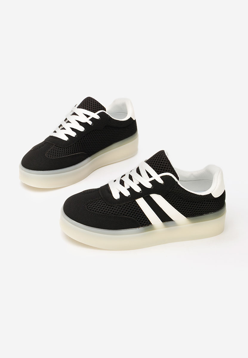 Czarne sneakersy damskie Udinea