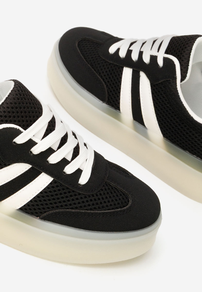 Czarne sneakersy damskie Udinea