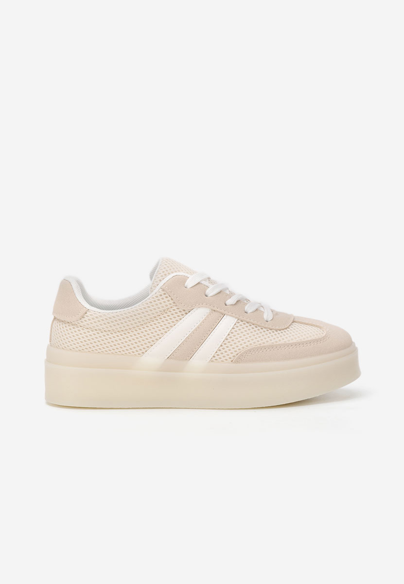 Beżowe sneakersy damskie Udinea