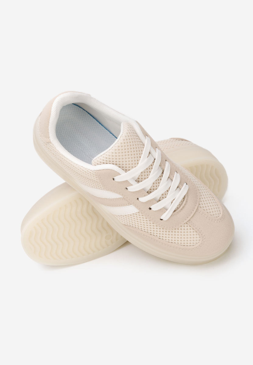 Beżowe sneakersy damskie Udinea