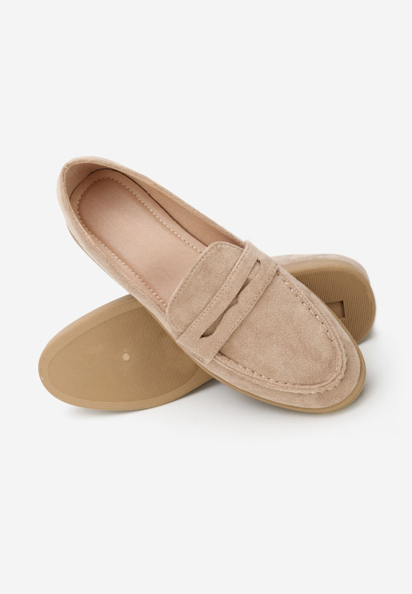 Khaki mokasyny damskie Nivoria