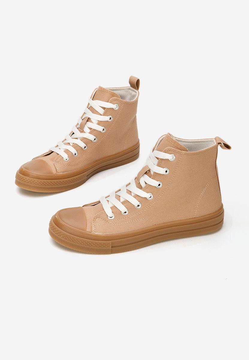 Khaki trampki wysokie damskie Thyora