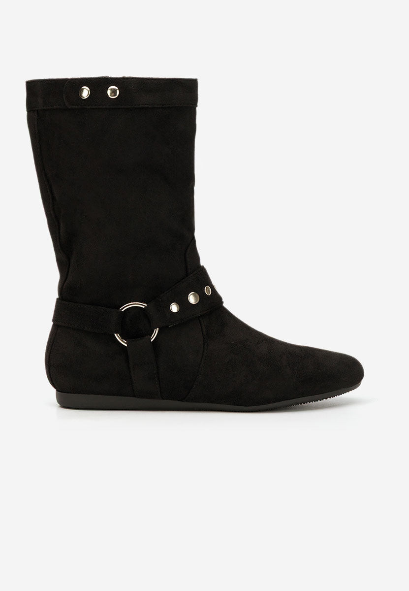 Czarne kozaki damskie Dakisa