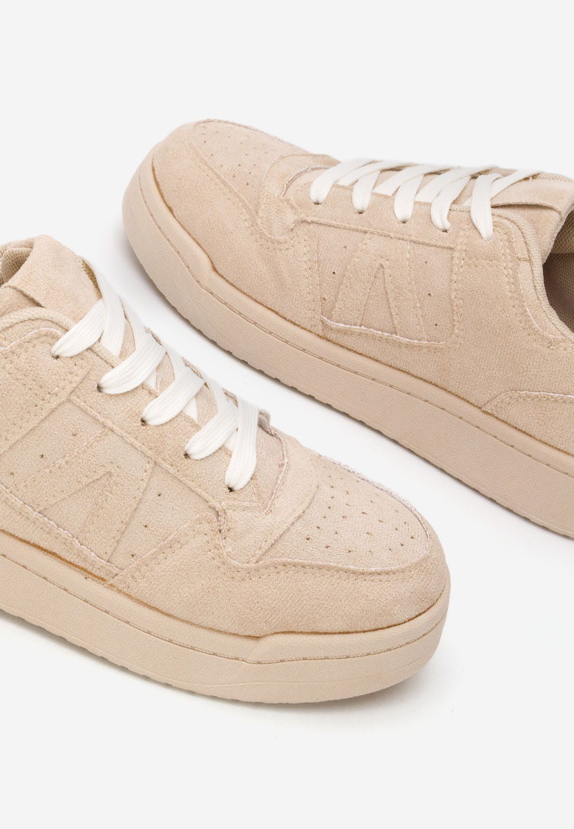 Beżowe sneakersy damskie Zalira