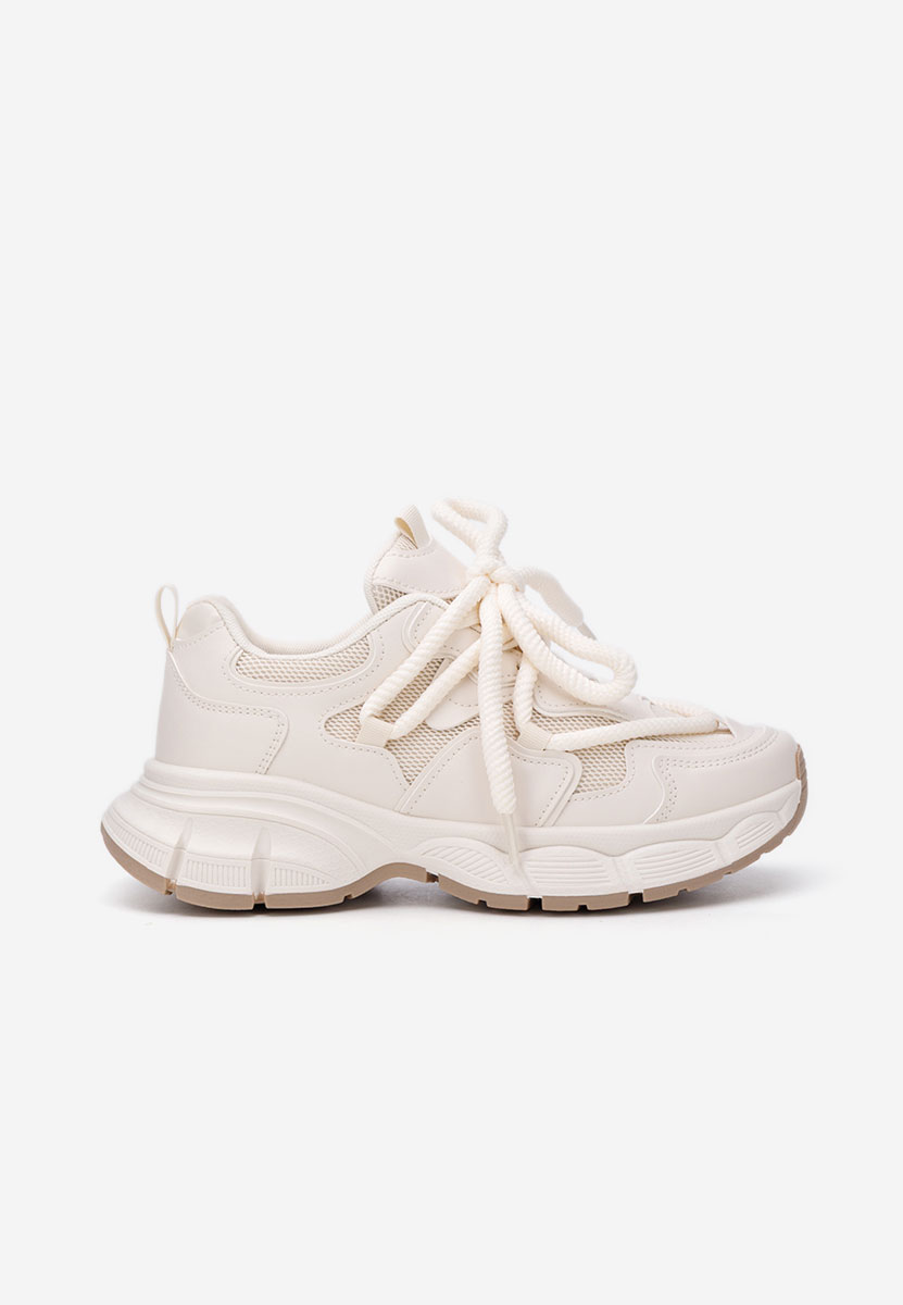 Beżowe sneakersy damskie Savoria Beżowe sneakersy damskie Savoria
