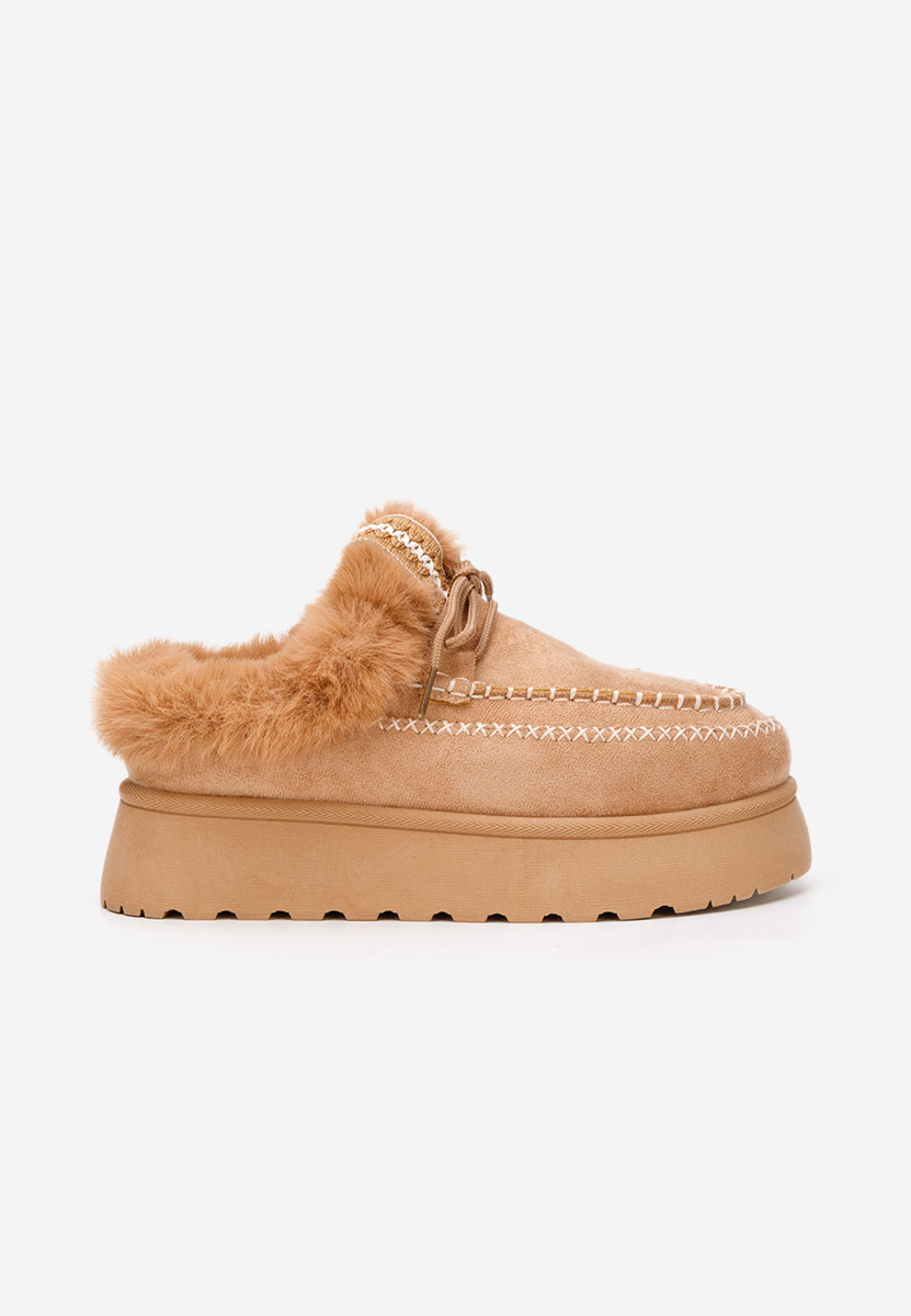 Khaki drewniaki Novelia