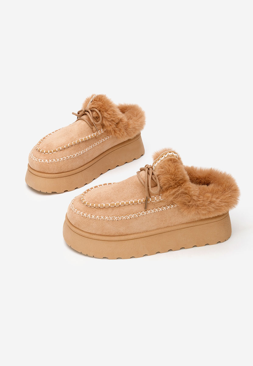 Khaki drewniaki Novelia