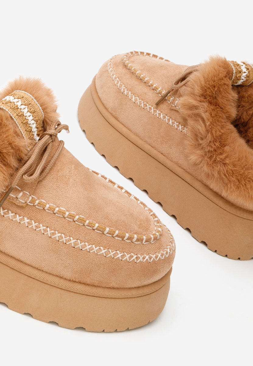 Khaki drewniaki Novelia