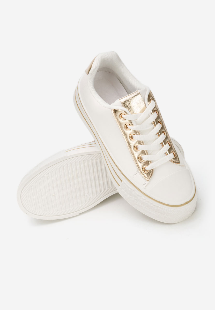 Białe trampki na platformie Lorraine