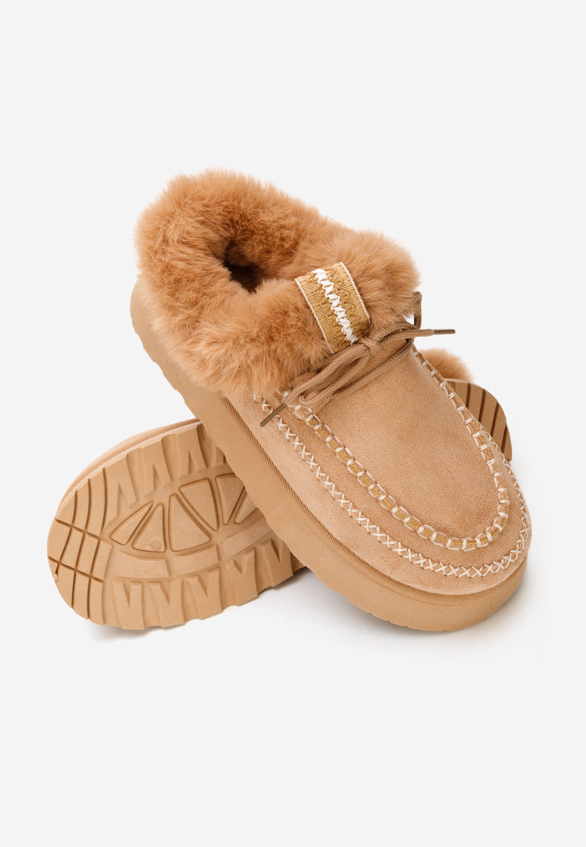 Khaki drewniaki Novelia