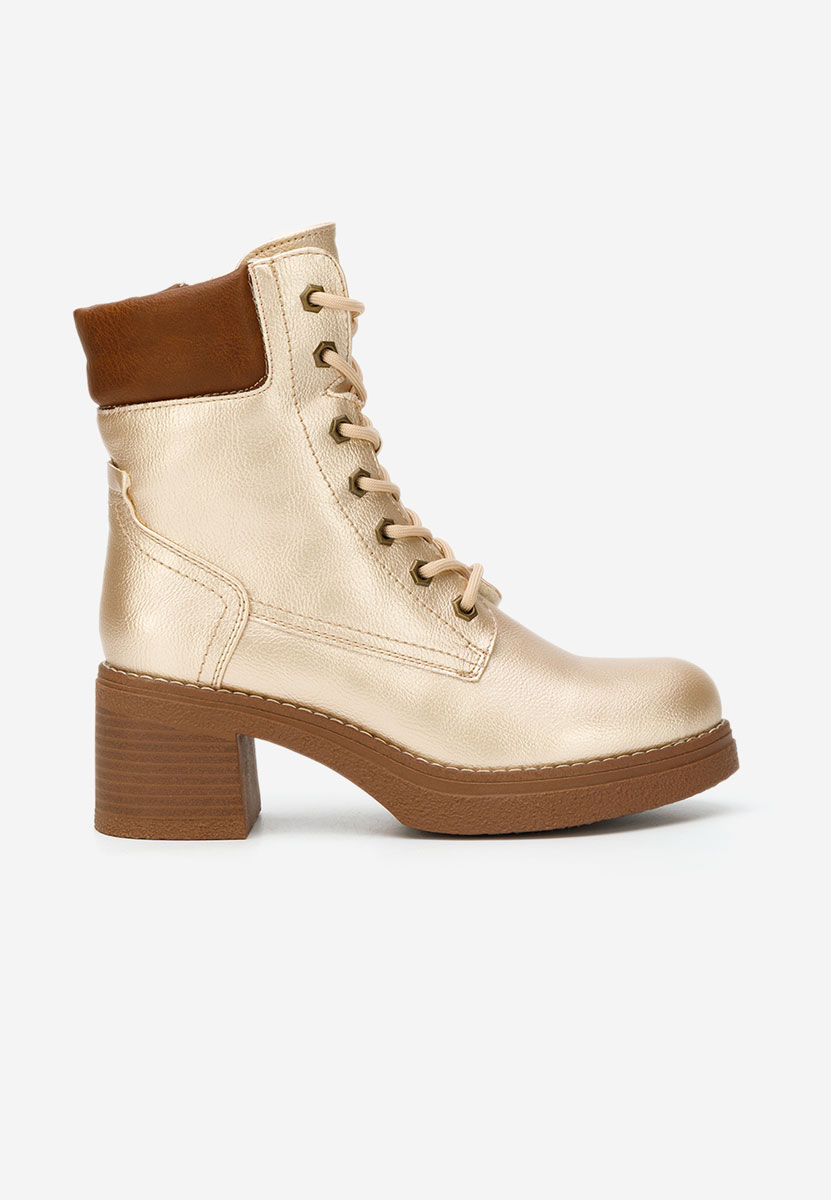 Złote botki na słupku Celoria