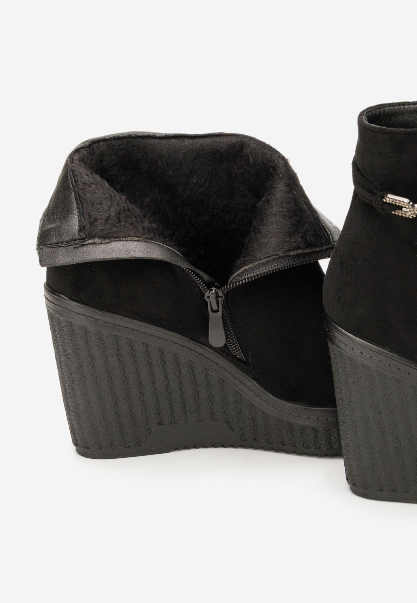 Czarne botki na platformie Charlet V3