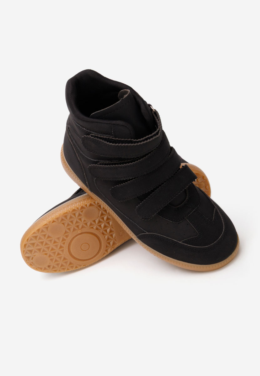 Czarne sneakersy wysokie Fluvia