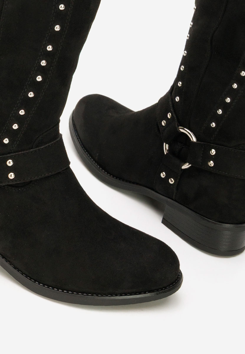 Czarne oficerki damskie Nalira