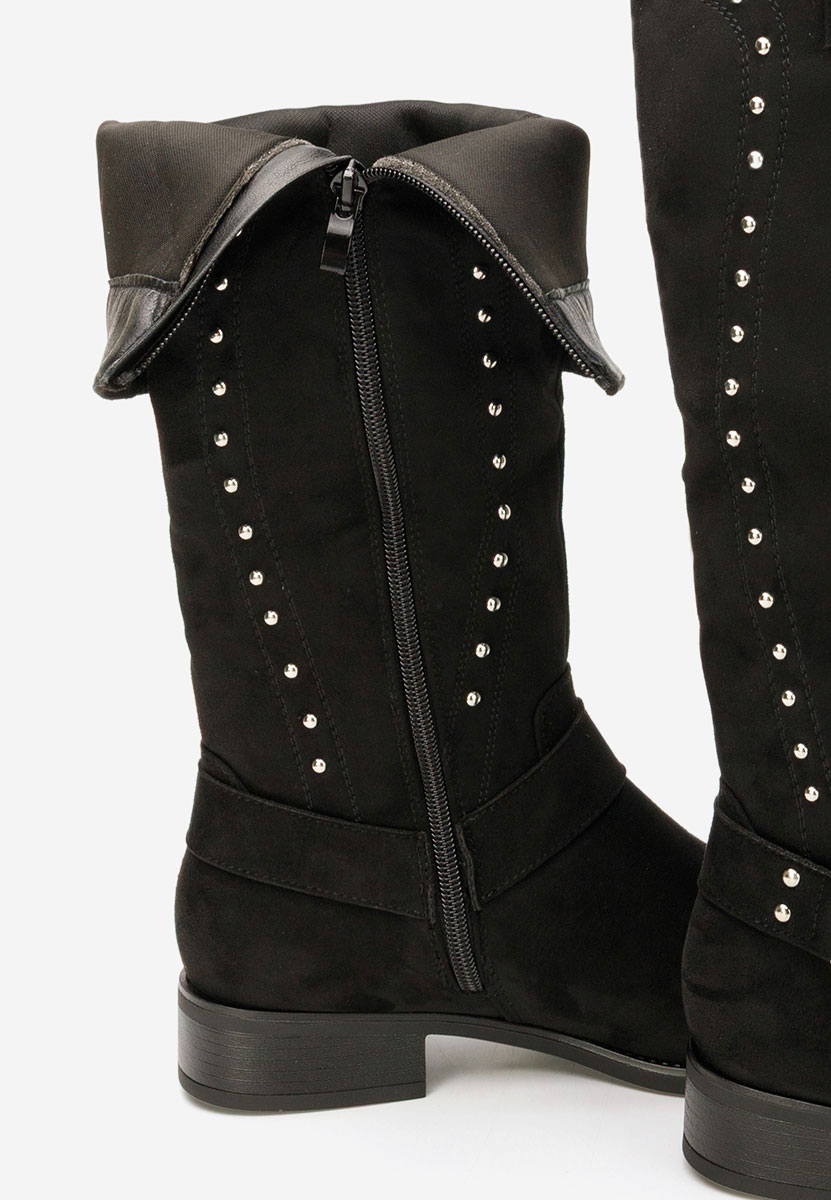 Czarne oficerki damskie Nalira