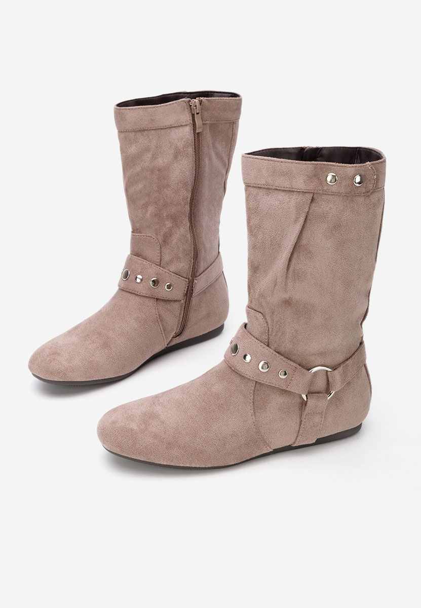 Szare kozaki damskie Dakisa