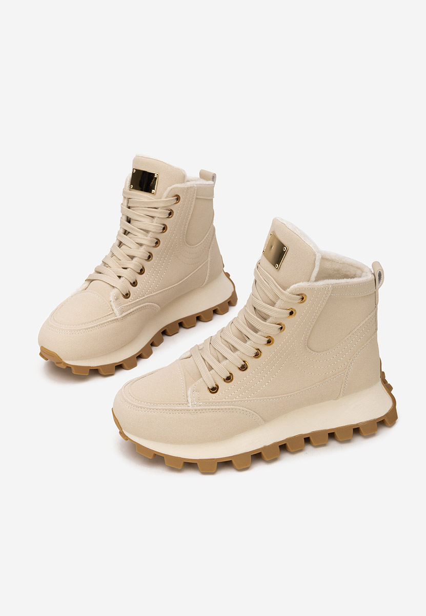 Beżowe sneakersy damskie Dorineia