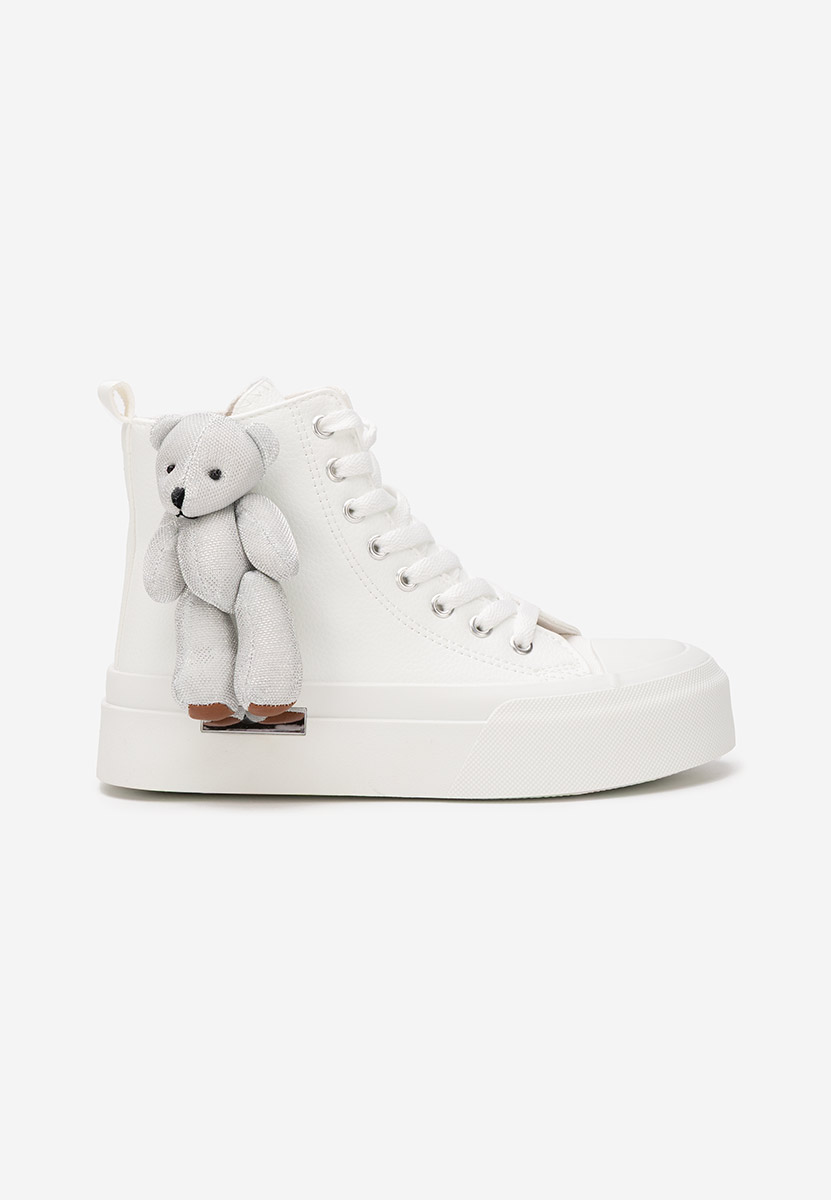 Białe trampki wysokie damskie Alisea