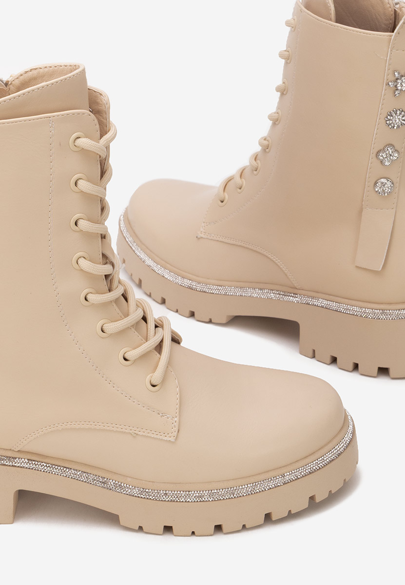 Beżowe workery damskie Jettie