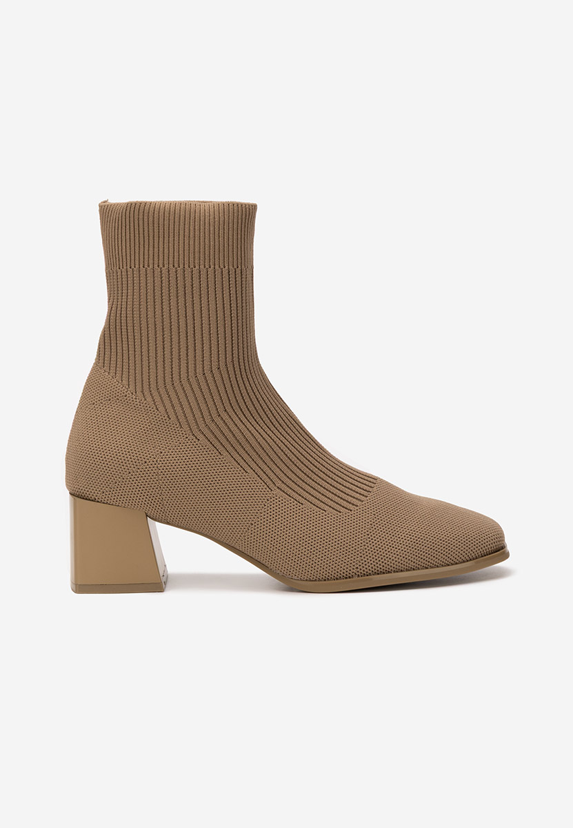 Khaki botki skarpetkowe Renatia