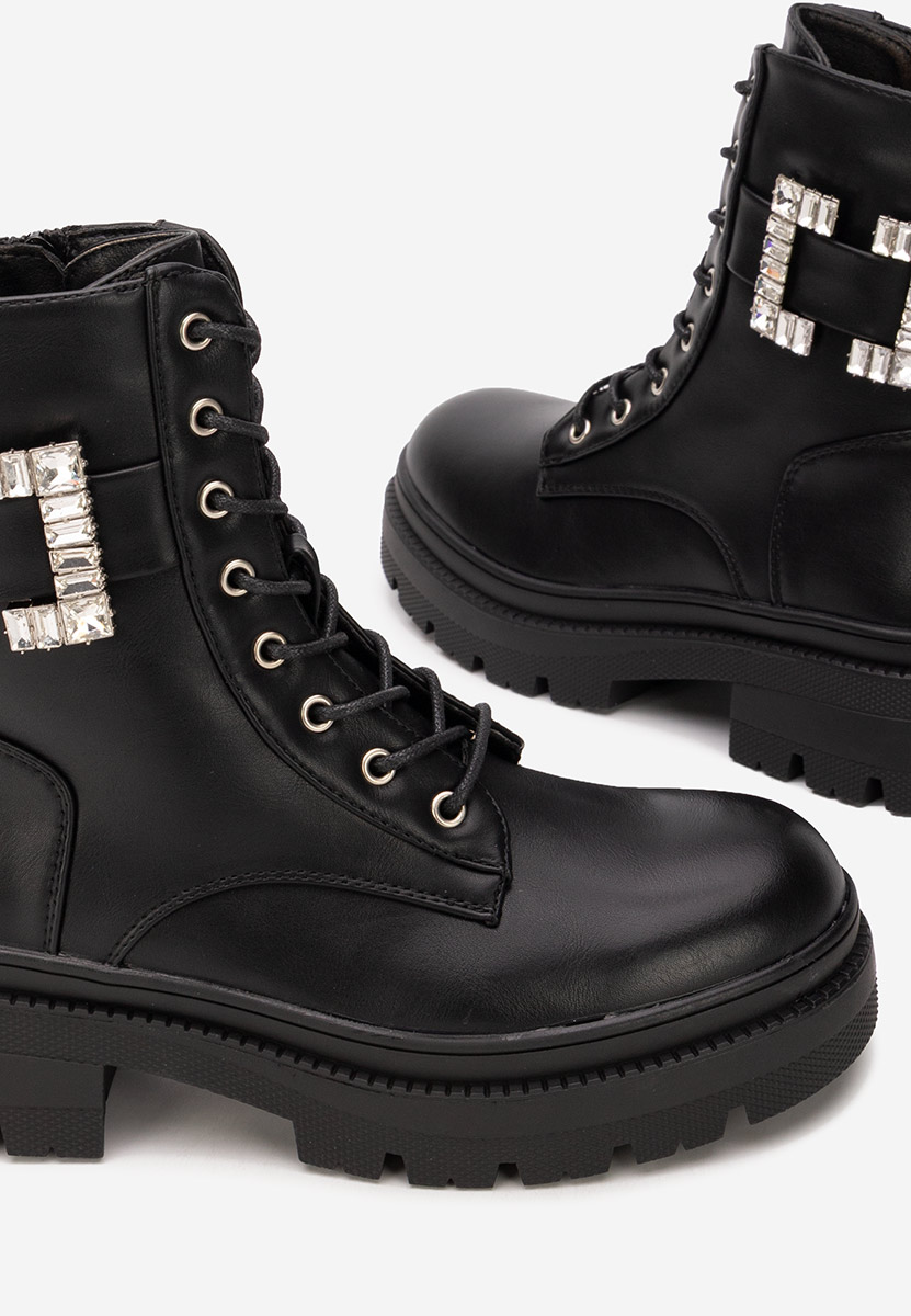 Czarne workery damskie Celisora