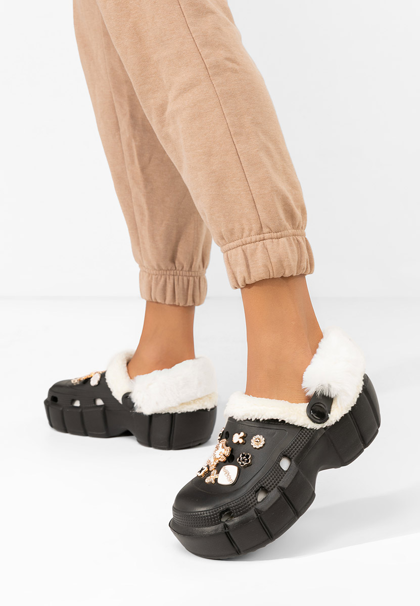 Czarne drewniaki Aldeva