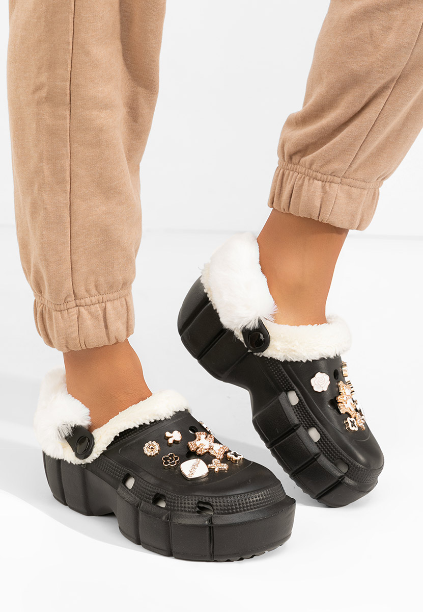 Czarne drewniaki Aldeva