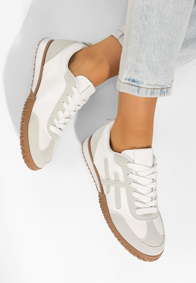 Białe sneakersy damskie Loriva