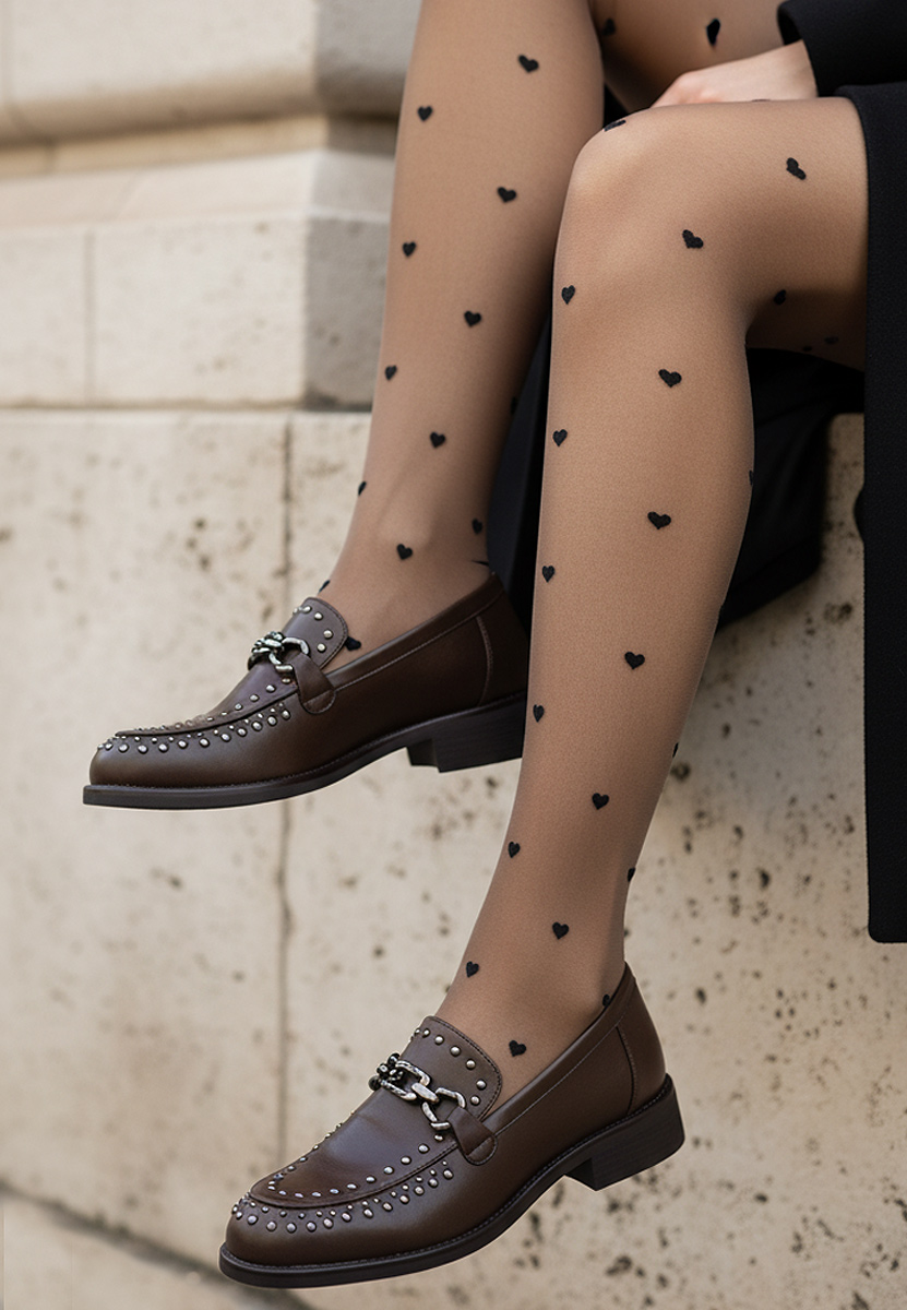 Brązowe mokasyny damskie Seyla